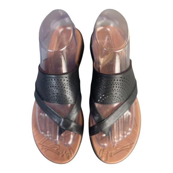 BareTraps Women’s Brett Wedge Black Slide Sandals Size-7.5m - Picture 10 of 10